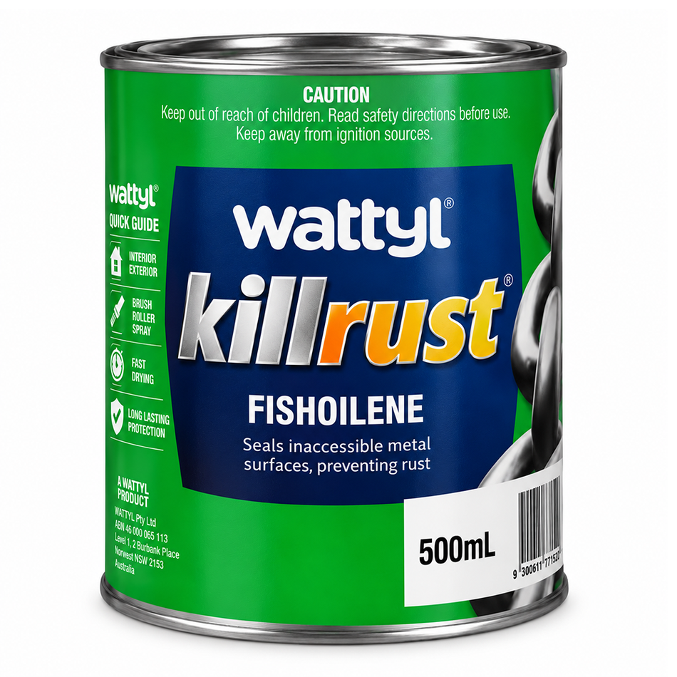 WATTYL Killrust Fishoilene Rust Inhibitor Protective Coating 500ml