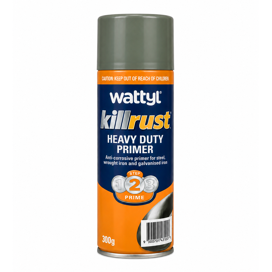 WATTYL Killrust Rust-Eeter 200ml Grey Heavy Duty Primer 300g Rust Repair Kit