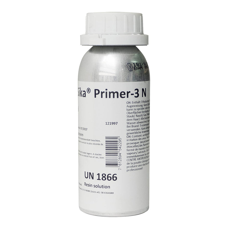 SIKA Primer-3 N 1K Porous Surface & Metal Primer 250ml Transparent