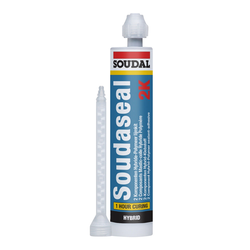 SOUDAL Soudaseal 2K Fast Curing Adhesive / Sealant 250ml Grey Panel Bond