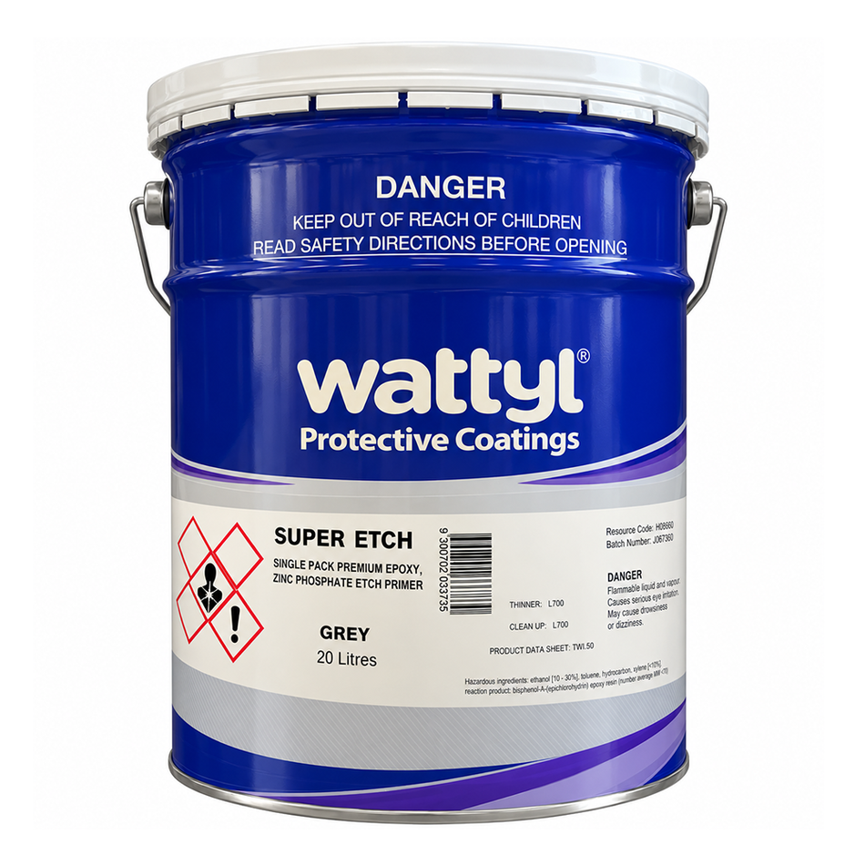 WATTYL Super Etch Epoxy Etch Primer Grey 20L