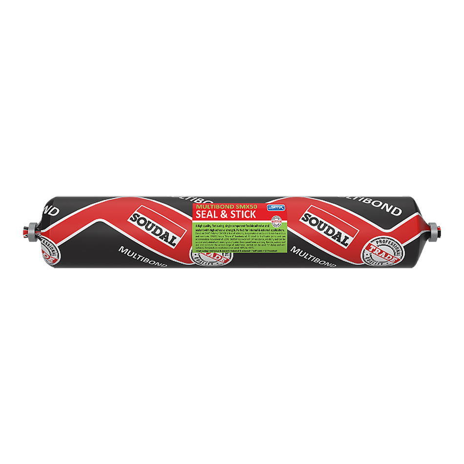 SOUDAL Multibond SMX50 Seal & Stick White Adhesive Sealant 600ml Sausage