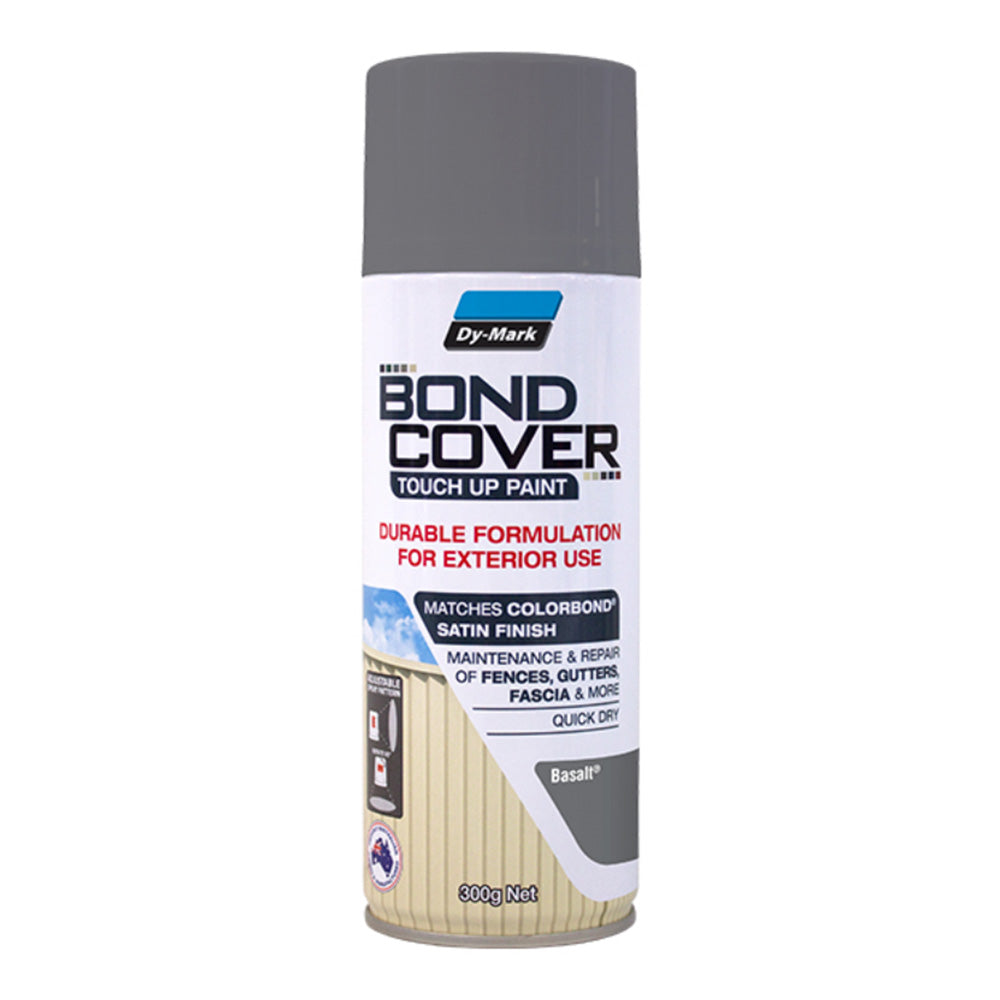 DY-MARK Bondcover 300g 12 Colours Aerosol Colorbond Satin Finish Touch Up Spray