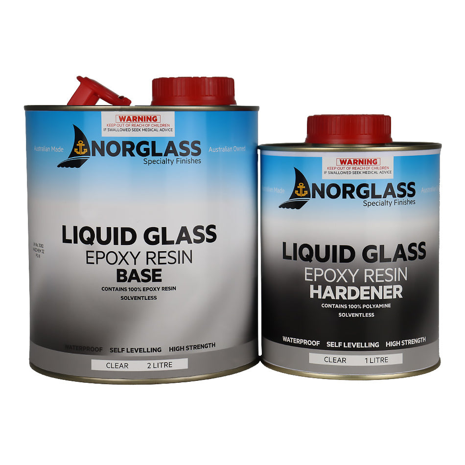 NORGLASS Liquid Glass Resin 3L Fibreglass Repair Resin Kit
