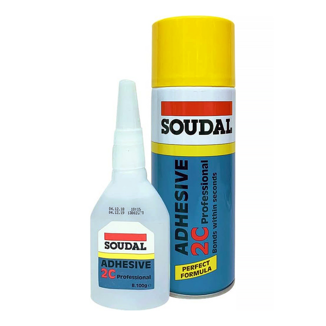 SOUDAL High Strength 2 Pack Spray Contact Adhesive 50g/200ml Kit
