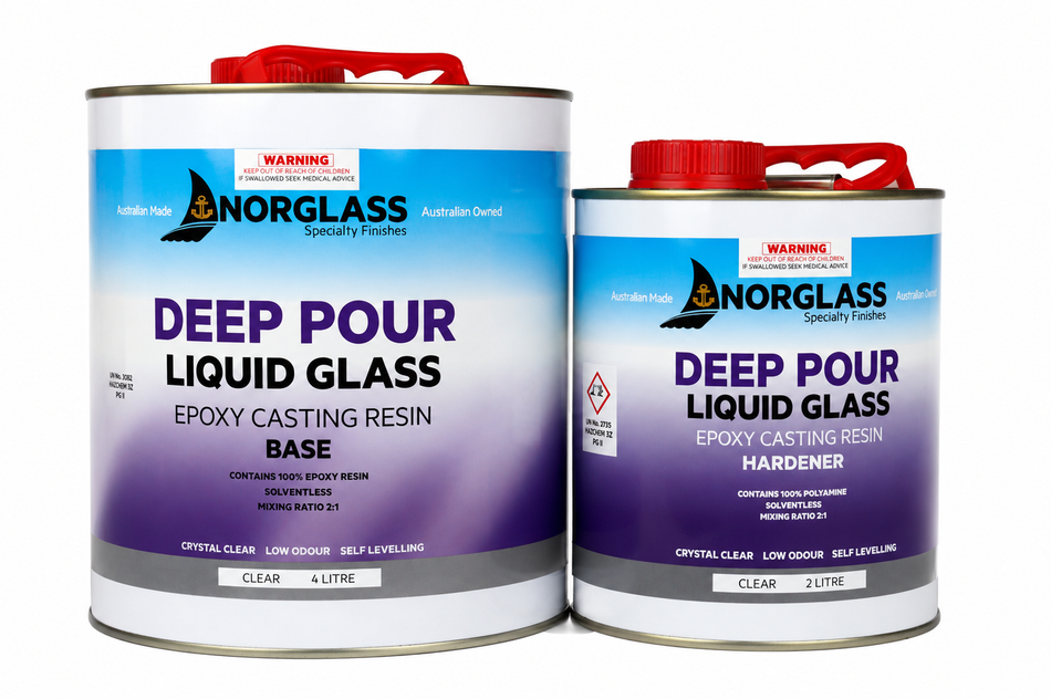 NORGLASS Liquid Glass Deep Pour Epoxy Resin 6L