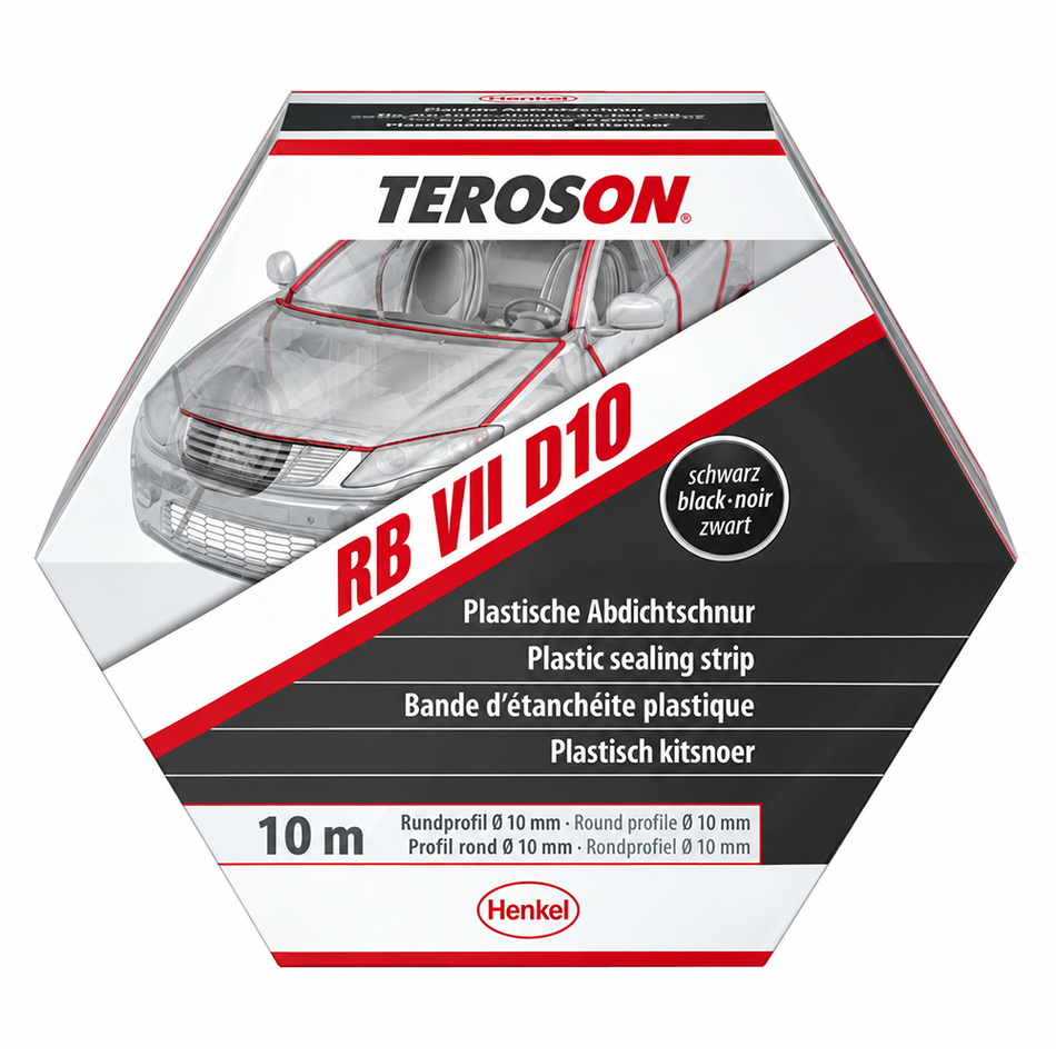 TEROSON RB VII Black Butyl Joint Sealing Cord 10mm x 10m
