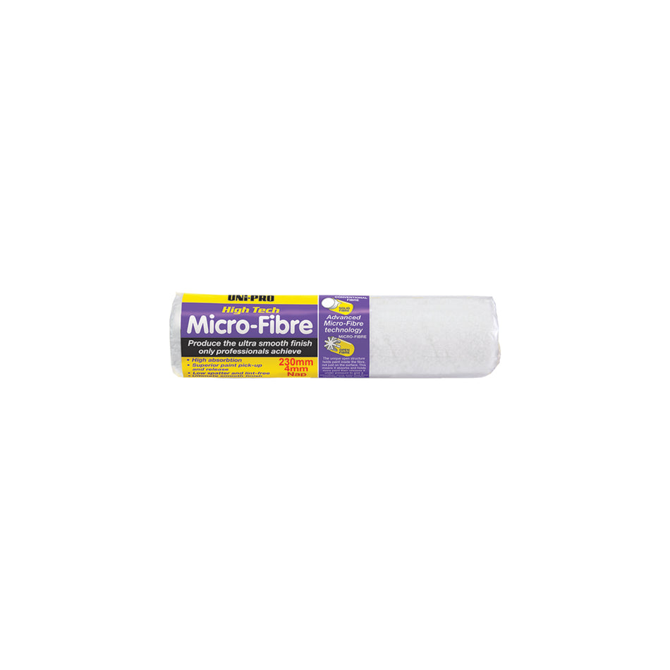 UNi-PRO 230mm Microfibre Roller Cover 4mm Nap Smooth Finish
