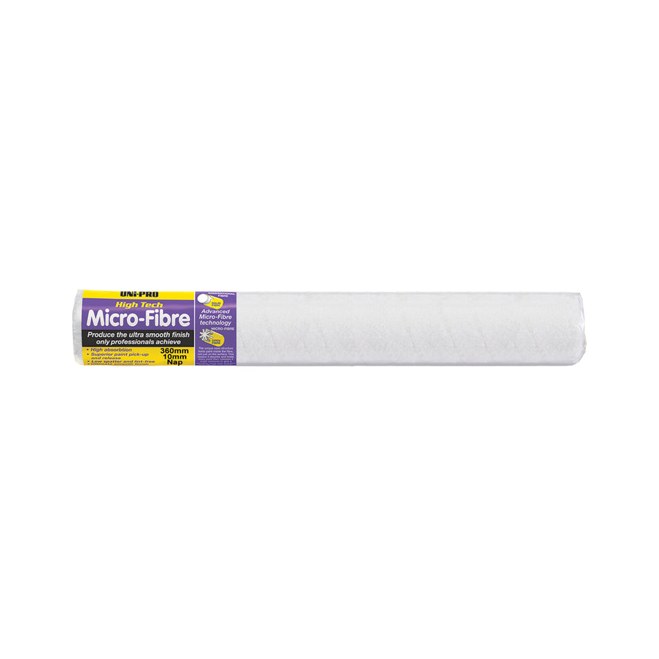 UNi-PRO High Tech Micro-Fibre 360mm Roller Cover 10mm Nap Smooth Finish
