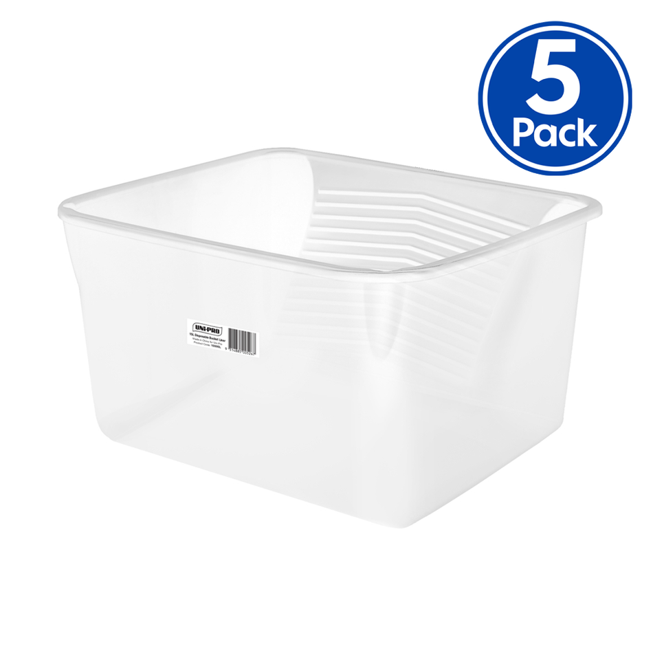 UNI-PRO Disposable Paint Bucket Liner 15L 5 Pack