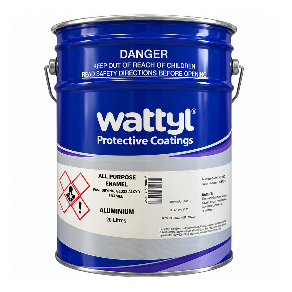 WATTYL All Purpose Quick Dry Enamel Aluminium 20L