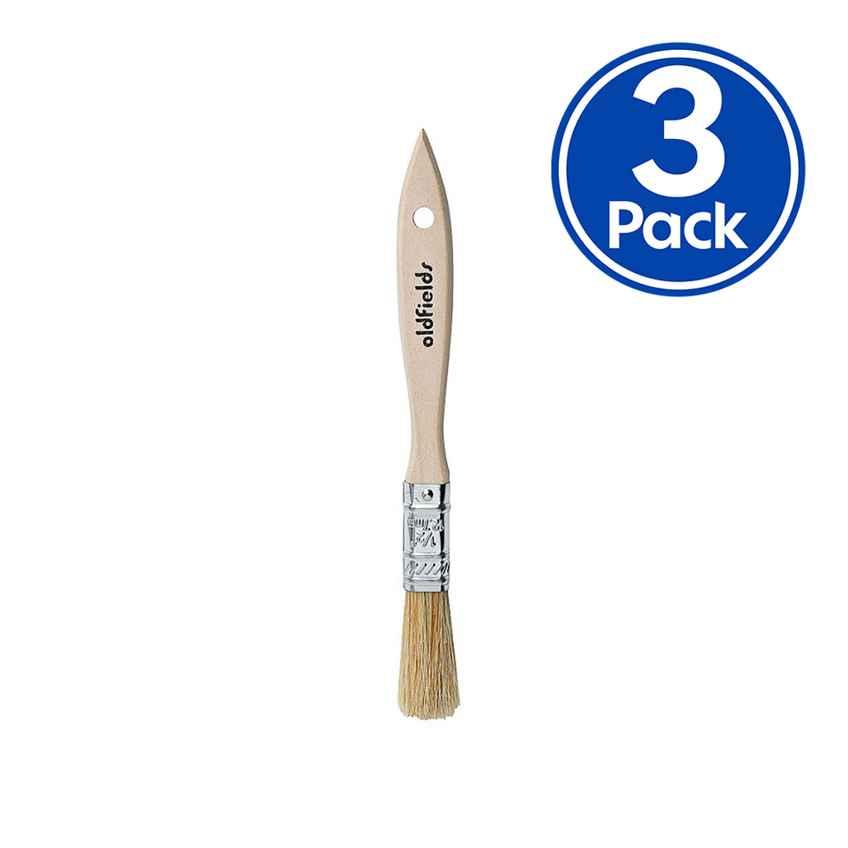 OLDFIELDS Industrial All Purpose Economical Chip Paint Brush 12mm to 100mm x 3 Pack