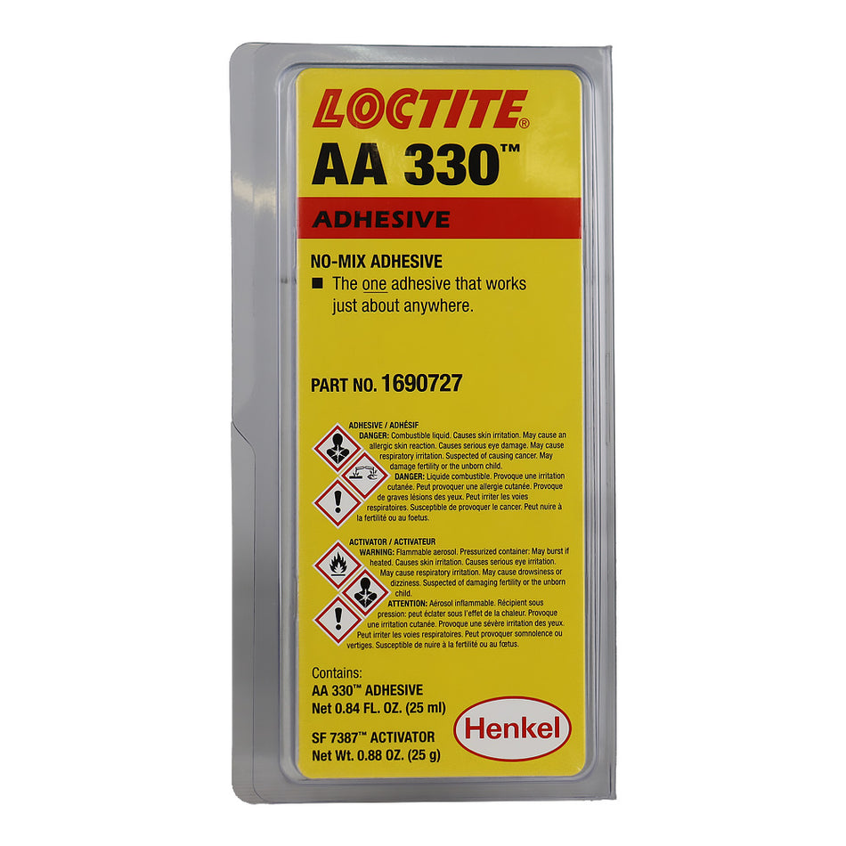 LOCTITE AA 330 Acrylic Adhesive With SF 7387 Activator 25g