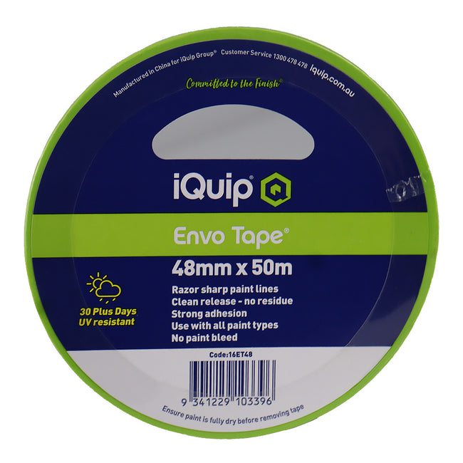 IQUIP Envo Tape 48mm x 50m High Performance Masking Tape Painting