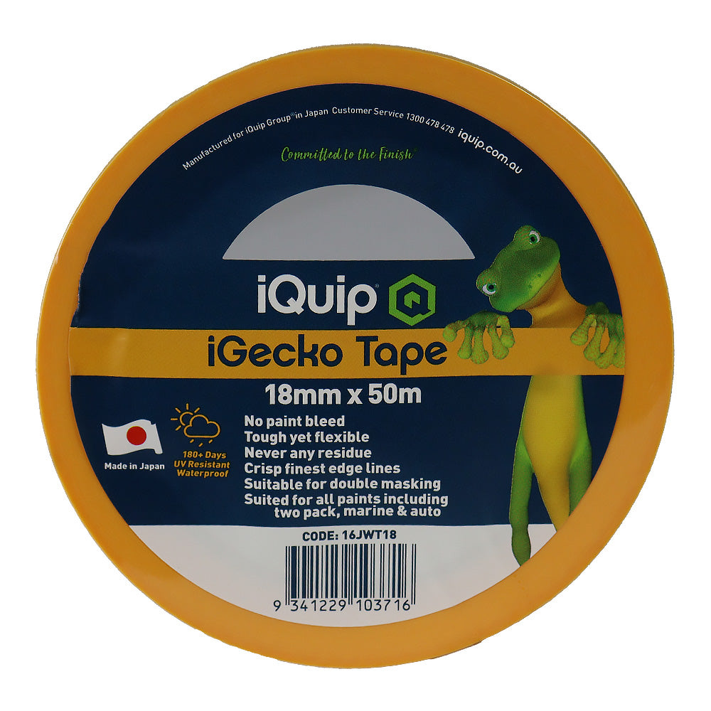 IQUIP iGecko Japanese Washi Tape 18mm x 50m Professional Masking High Precision
