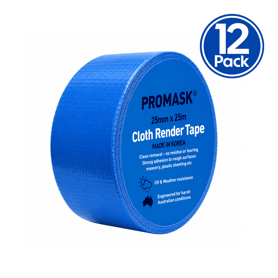 IQUIP Render Cloth Tape 25mm x 25m 12 Pack