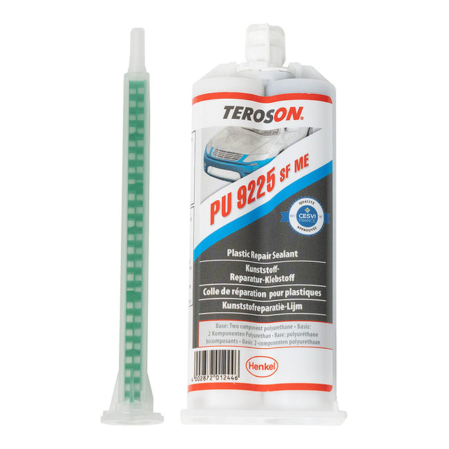 TEROSON PU 9225 UF ME 2K Two-Part Ultra Fast Plastic Repair Adhesive 50ml