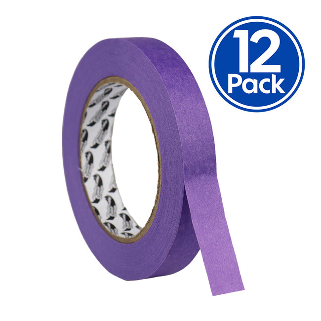 WPG General Purpose Automotive Purple Masking Tape 18mm x 50m x 12 Pack