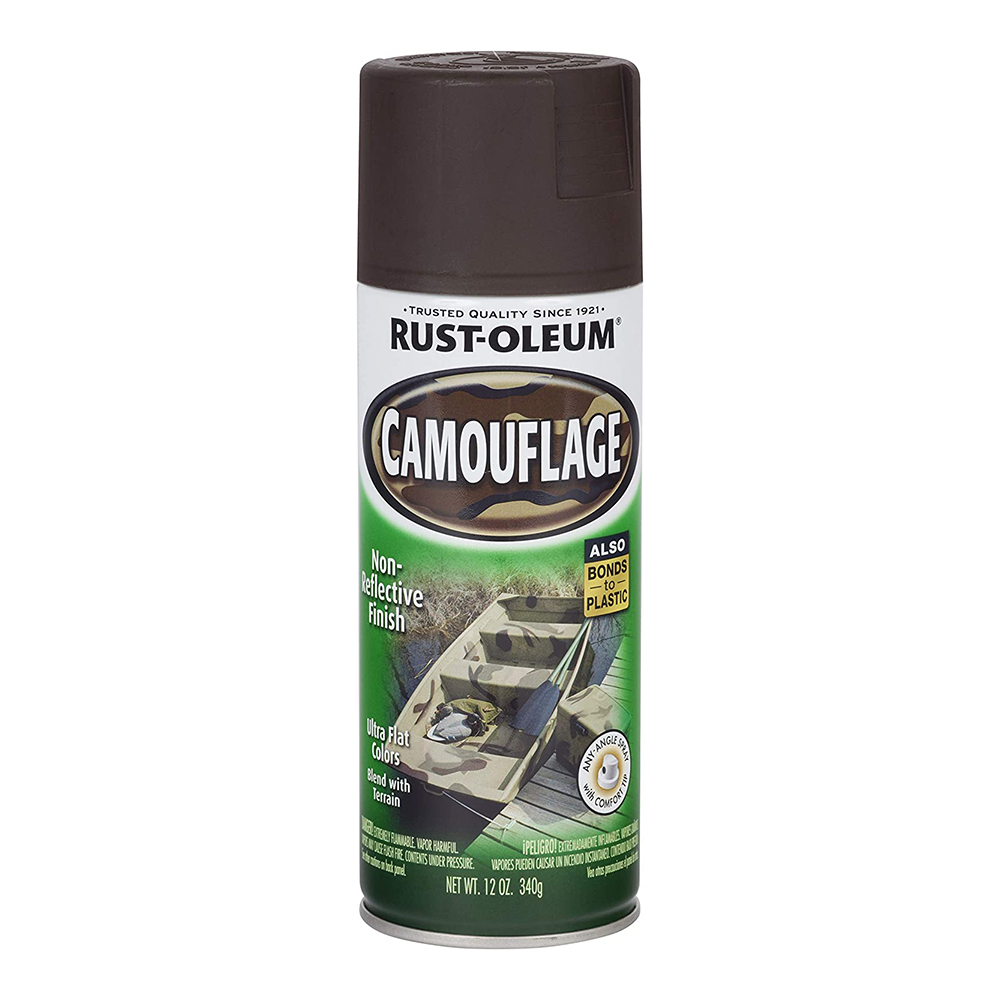 RUST-OLEUM Camouflage Spray 340g Aerosol Ultra Flat Colours Black Green Sand Khaki