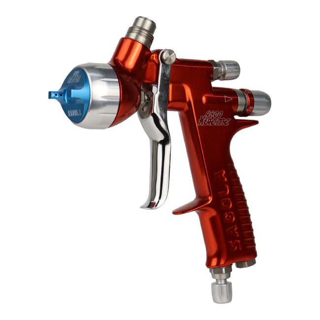 SAGOLA 4600 Xtreme Gravity Spray Painting Gun 1.3mm XL DVR Aqua Cap