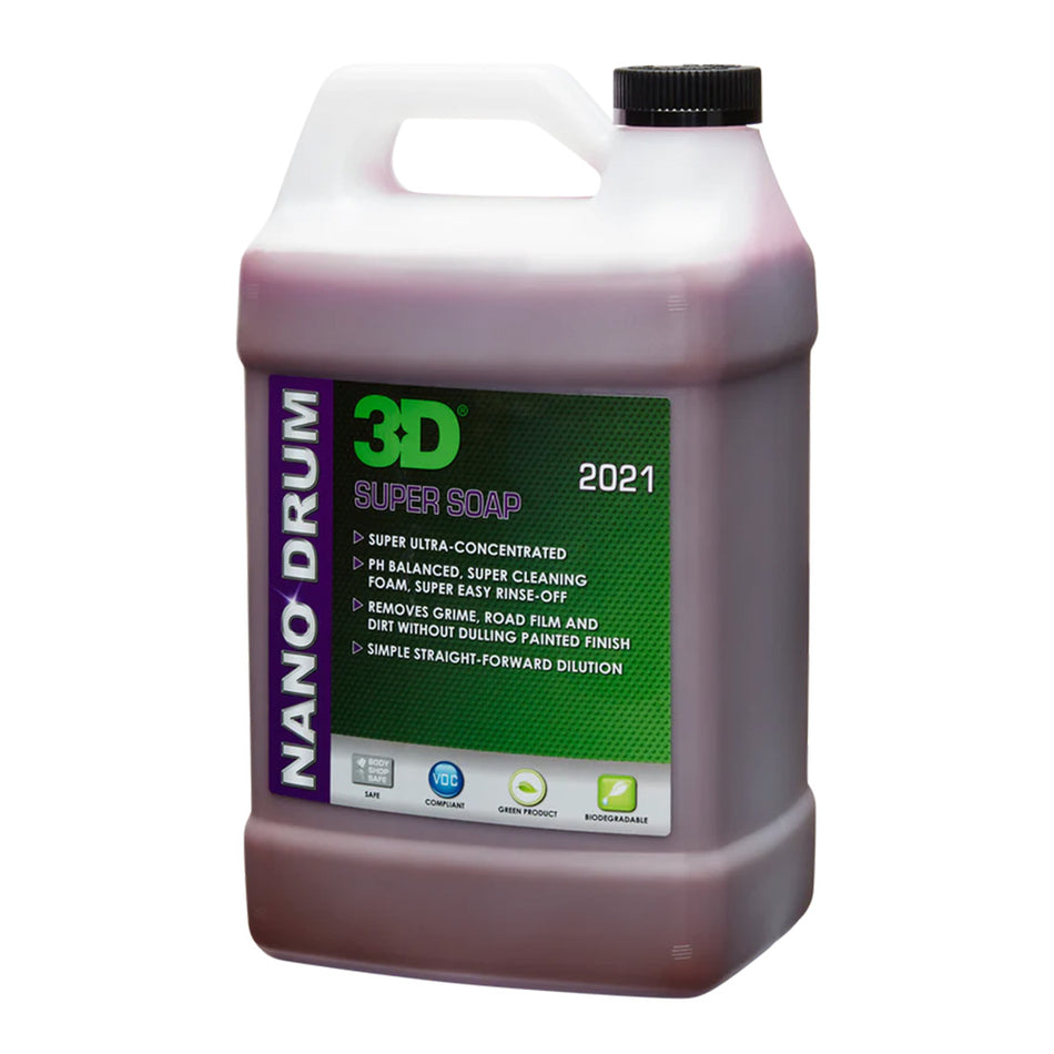 3D 2021 Super Soap 3.78L Highly Concentrated pH Balanced Dense Foam Shampoo
