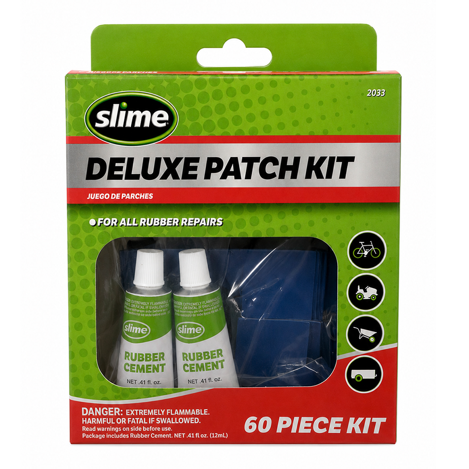 SLIME Deluxe Rubber Tyre Patch Kit 60 Piece