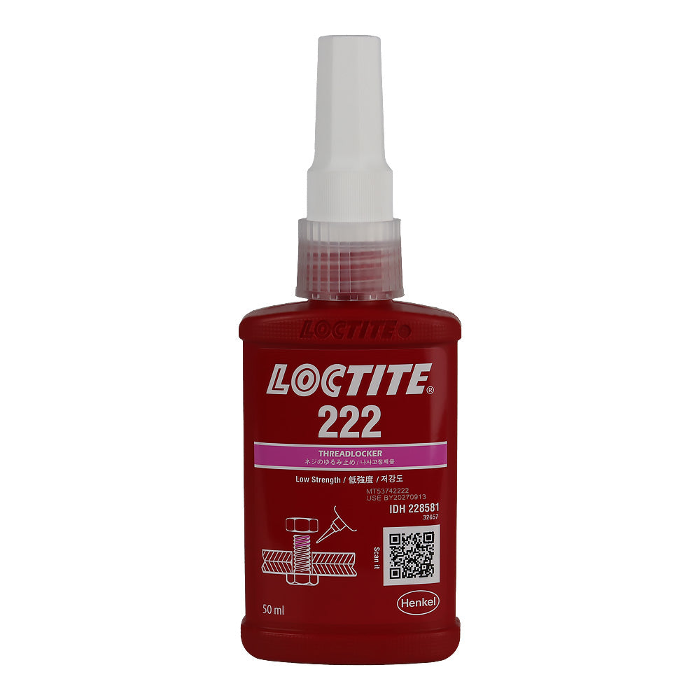 LOCTITE 222 Threadlocker 50ml Low Strength Purple Fastener Adhesive