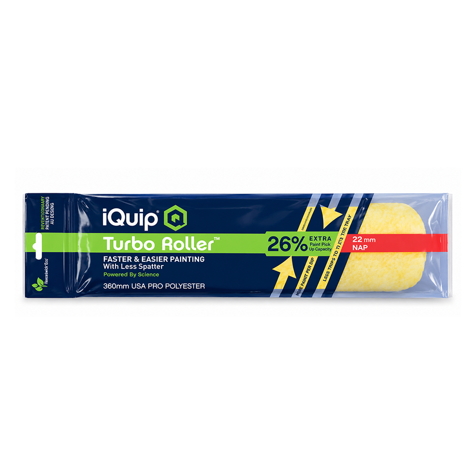 IQUIP Turbo Pro Polyester Paint Roller Sleeve 360mm 22mm Nap