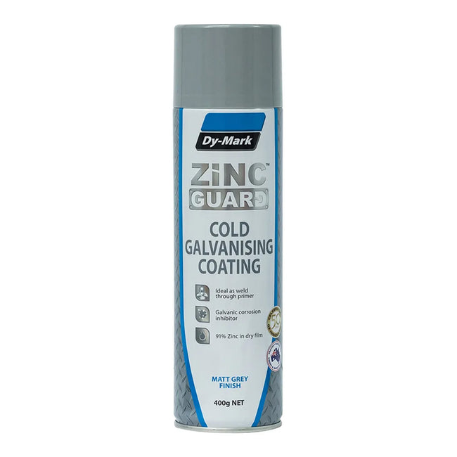 DY-MARK Zinc Guard Cold Galvanising Coating 400g Spray Paint Aerosol