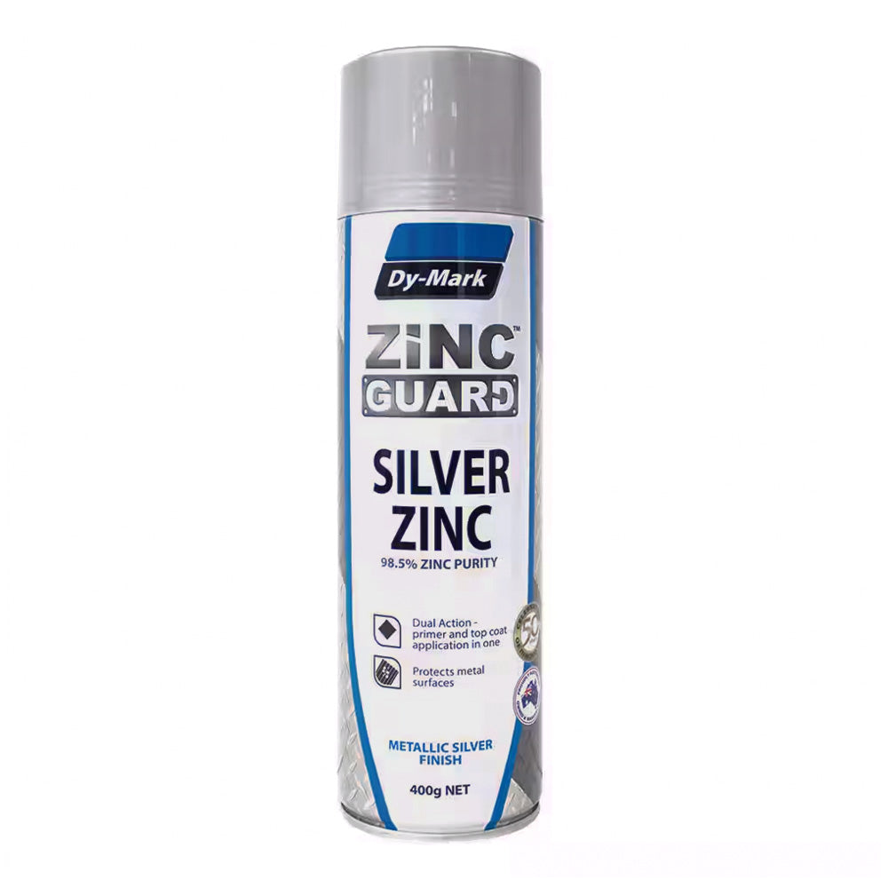 DY-MARK Zinc Guard Silver Zinc 400g Spray Paint Aerosol