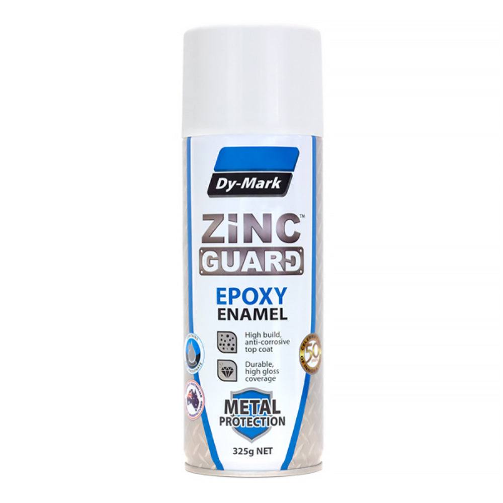 DY-MARK Zinc Guard Single Pack Epoxy Enamel 325g Gloss White Spray Paint