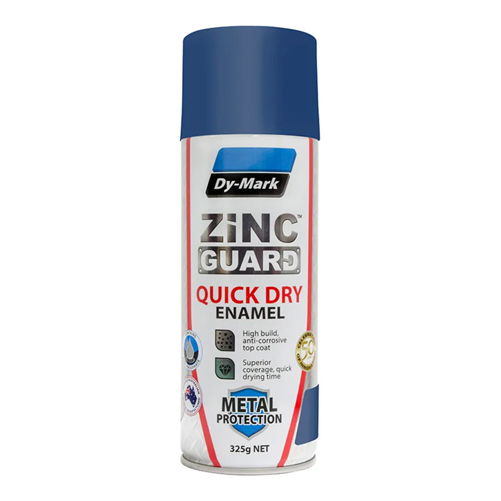 DY-MARK Zinc Guard Quick Dry Enamel 325g Gloss Ocean Blue Spray Paint Aerosol