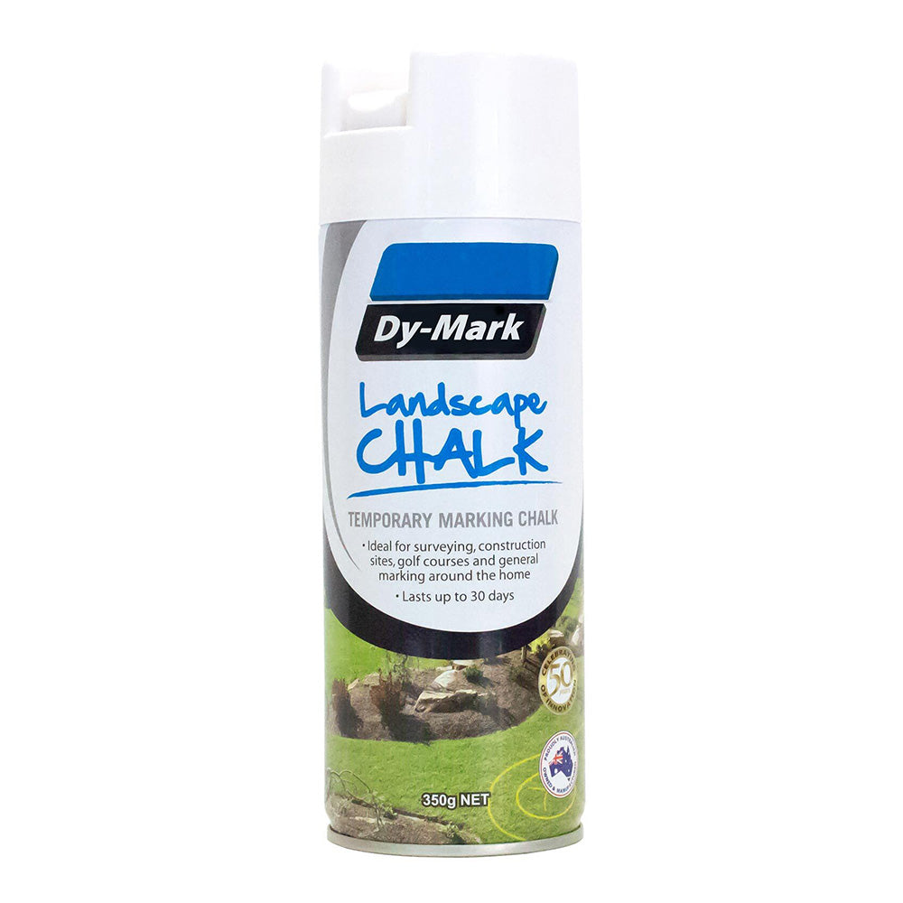 DY-MARK Landscape Chalk 350g White Spray Aerosol Temporary Marking