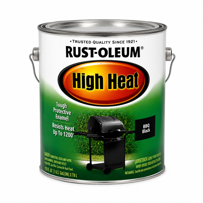 RUST-OLEUM High Heat BBQ Black 3.78L Brush-On Heat Resistant Paint