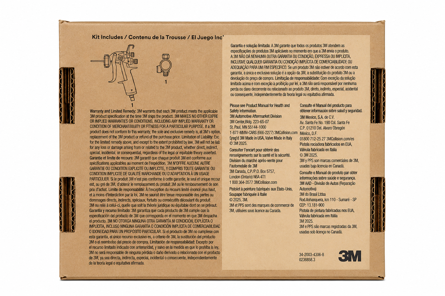 3M 26852 Performance Spray Gun 2 Professional Paint Spray Gun