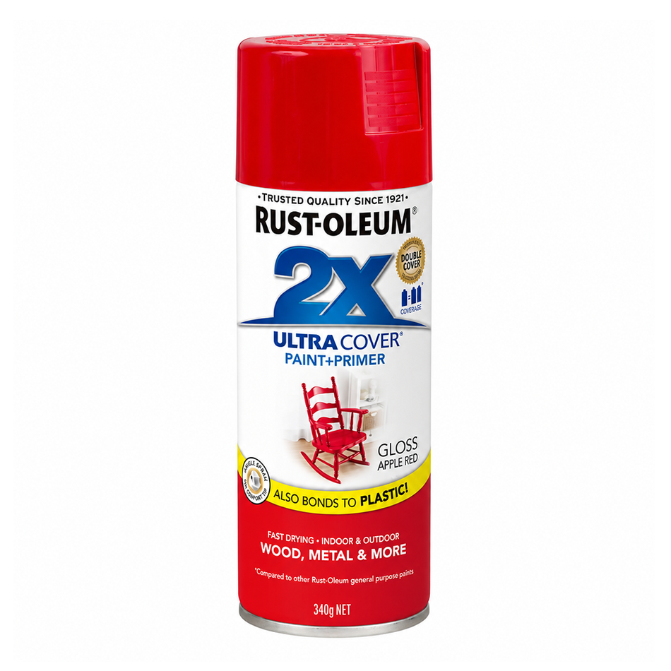 RUST-OLEUM Painter's Touch 2X Gloss Apple Red Spray Paint 340g