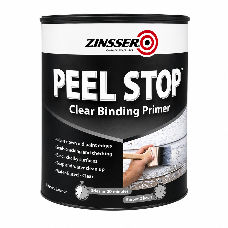 ZINSSER Peel Stop Clear Binding Sealer 4L Peeling Paint Primer
