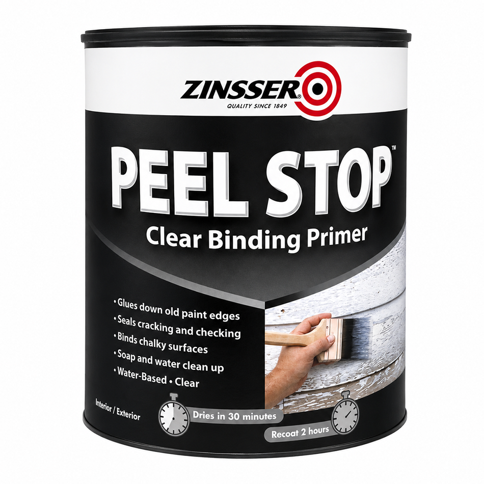 ZINSSER Peel Stop Clear Binding Sealer 4L Peeling Paint Primer