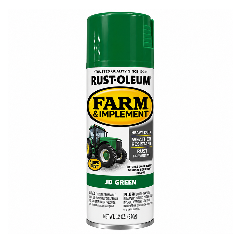 RUST-OLEUM Farm Equipment Spray Paint John Deere Green 340g Aerosol