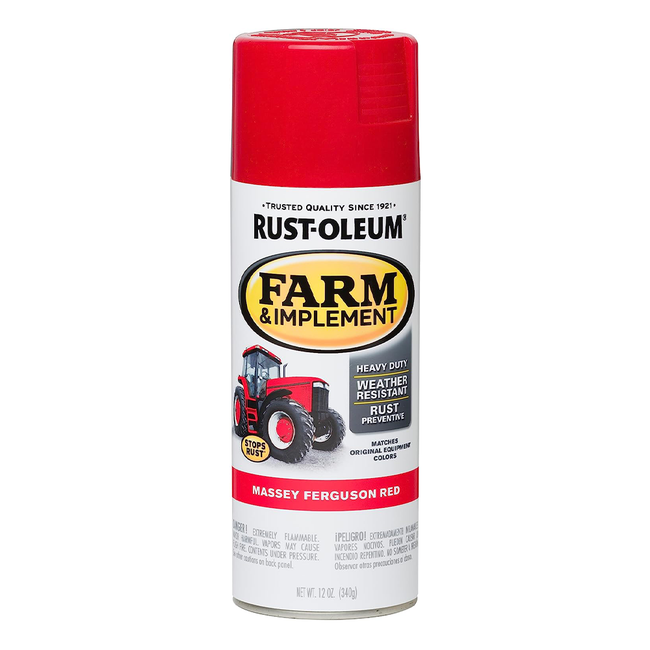 RUST-OLEUM Farm Equipment Spray Paint Massey Ferguson Red 340g Aerosol