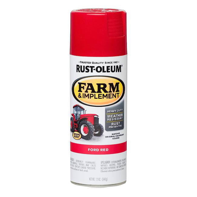 RUST-OLEUM Farm Equipment Spray Paint Ford Red 340g Aerosol