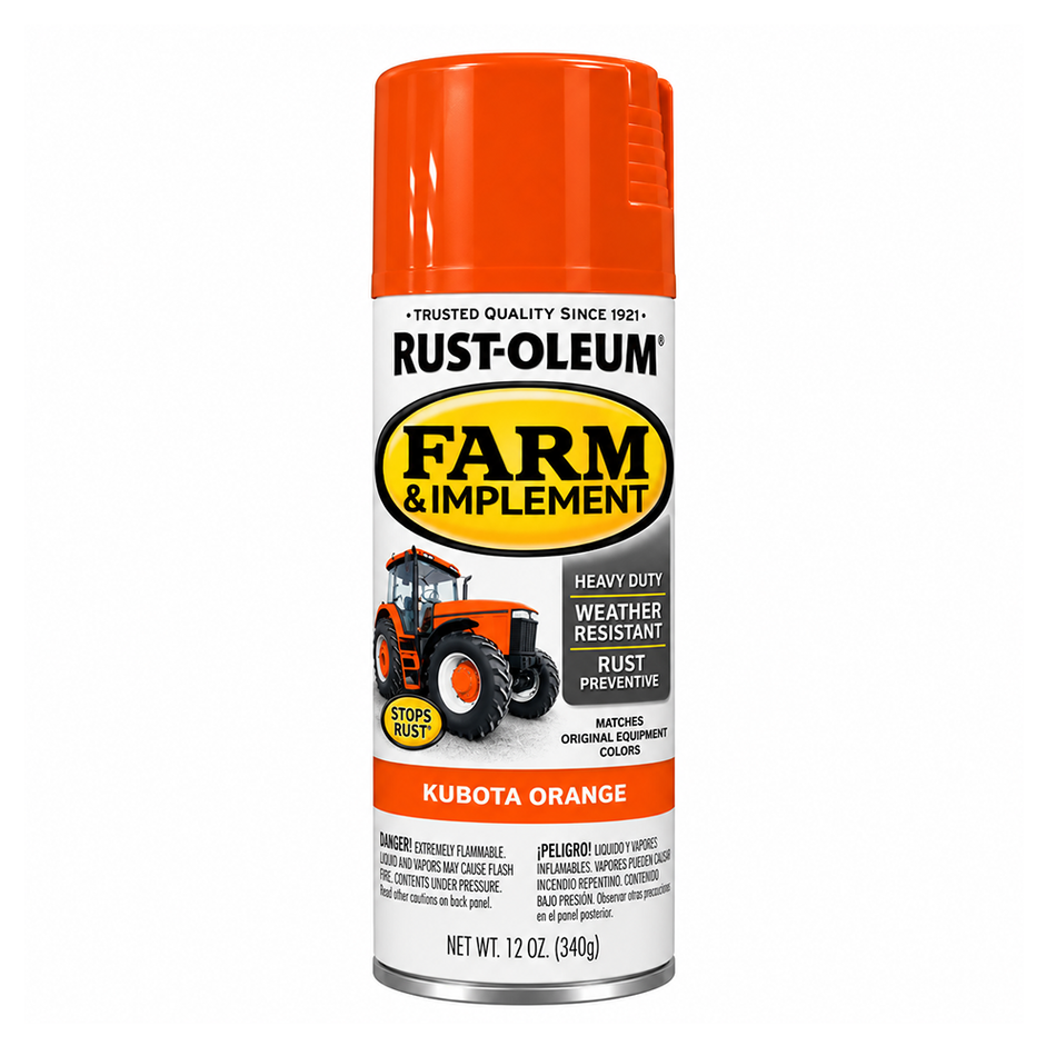 RUST-OLEUM Farm & Implement Kubota Orange 340g Spray Paint