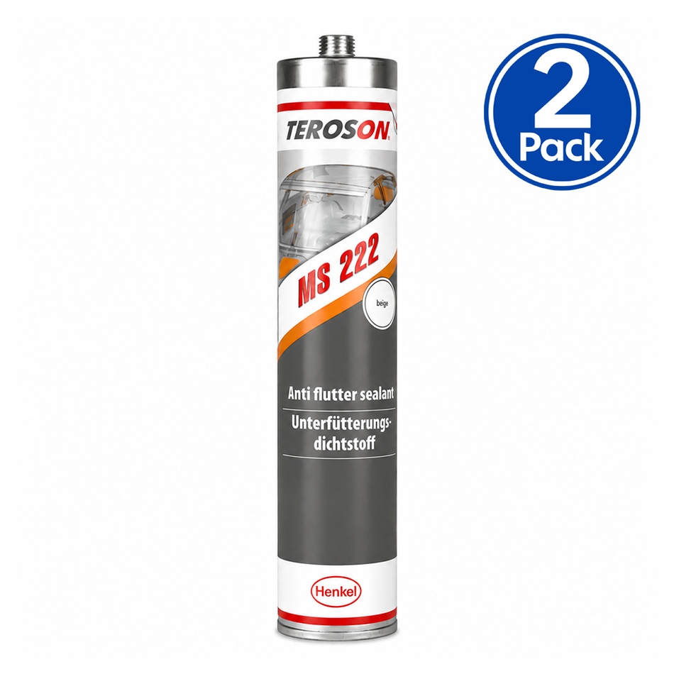 TEROSON MS 222 Anti Flutter Seam Sealer Beige 310ml 2 Pack