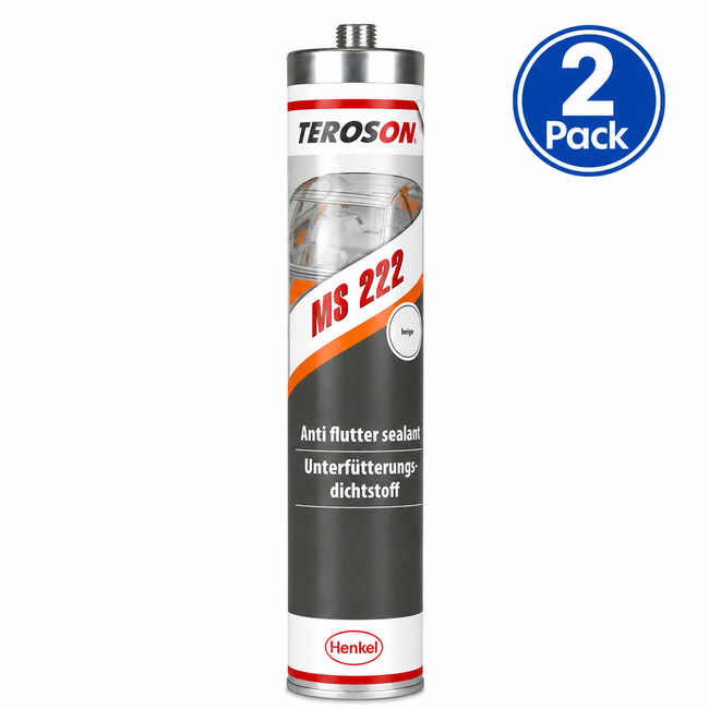 TEROSON MS 222 Anti Flutter Seam Sealer Beige 310ml 2 Pack