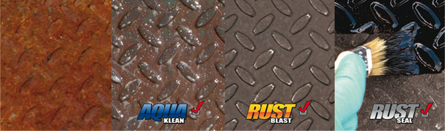 KBS System Sampler Kit Gloss Black Paint Covers 1m² 3 Step Rust Prevention Coating