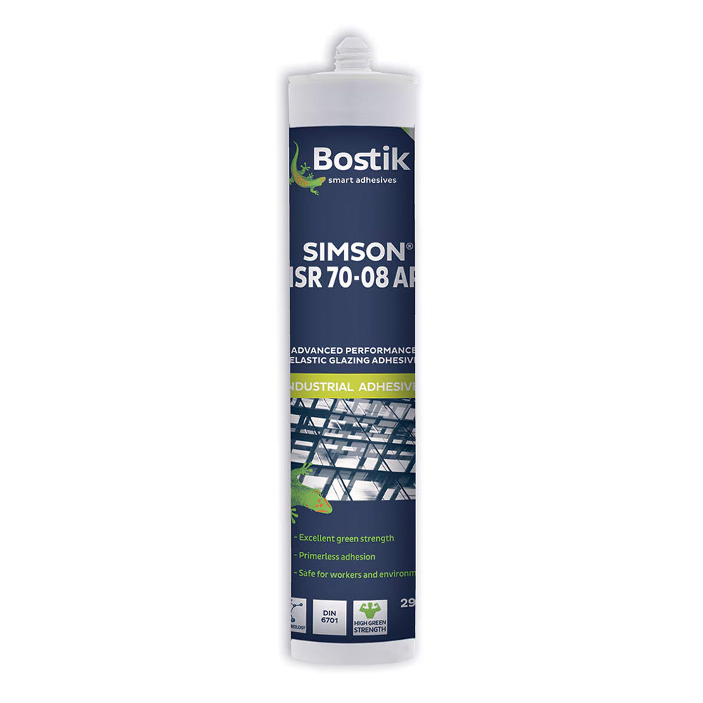 BOSTIK Simson ISR 70-08 AR Direct Glazing Adhesive 290ml Black Cartridge