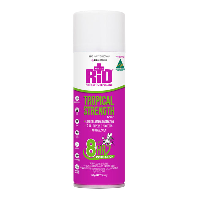 RID Tropical Aerosol 150g Antiseptic Insect Bug Repellent