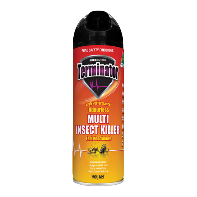 RID Terminator Multi Insect Killer 250g Spray High Performance Odourless Bug