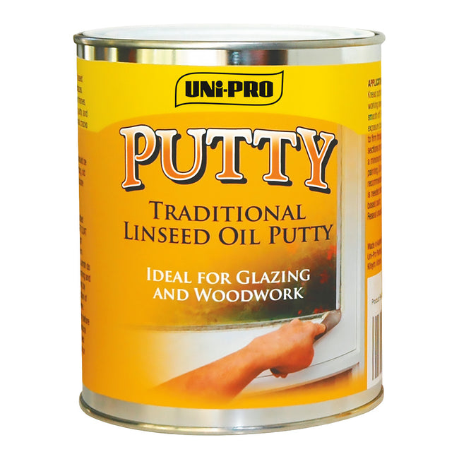 UNi-PRO Linseed Oil Putty 1.75kg Window Glazing Compound Timber Repair