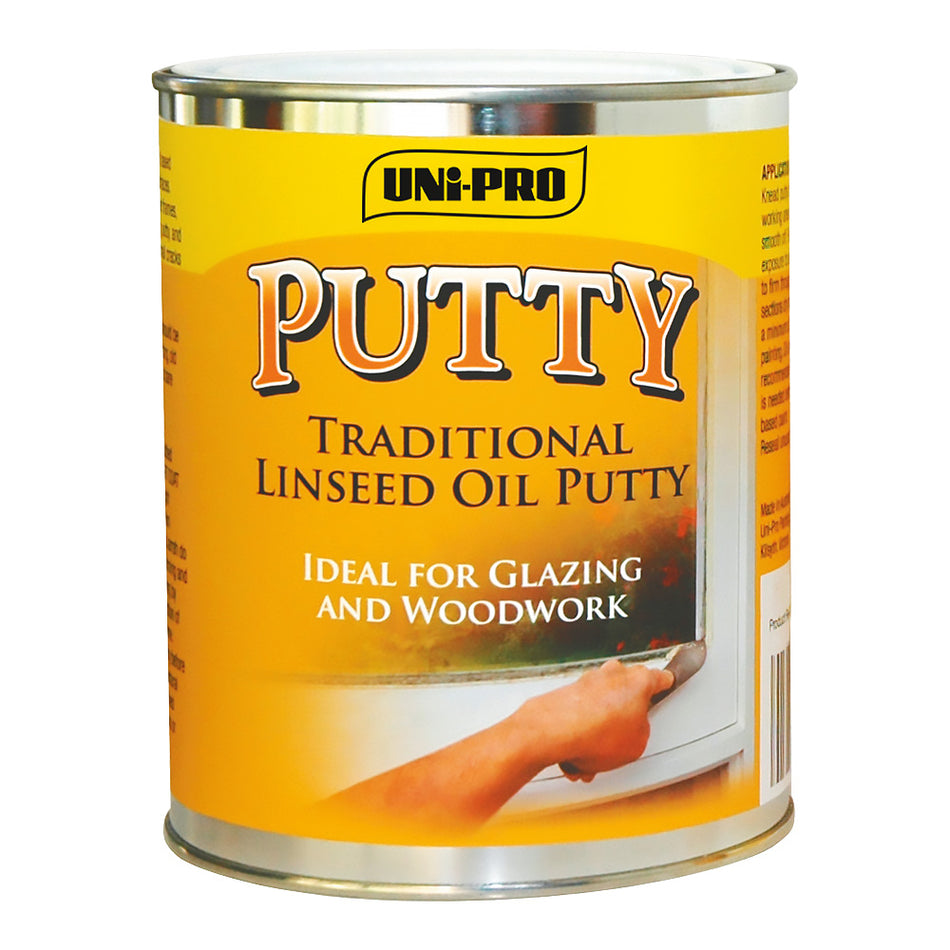 UNi-PRO Linseed Oil Putty 1.75kg Window Glazing Compound Timber Repair